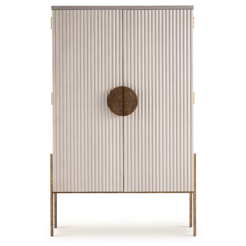 Molly Fluted Bar Cabinet