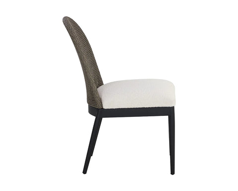 Nova Outdoor Dining Chair, Black