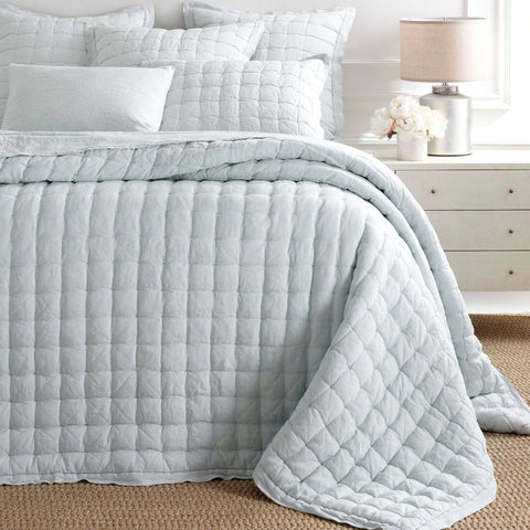 Lilly Linen Sky Puff Coverlet