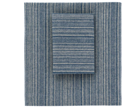 Flannel Blue & Oatmeal Sheet Set