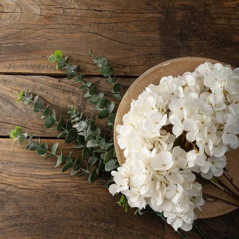 Hydrangea Floral Spray, White