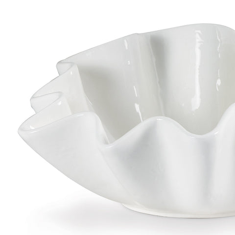 Ruffle Ceramic Bowl, Large
