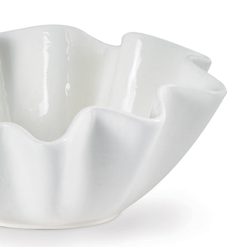 Ruffle Ceramic Bowl, Large