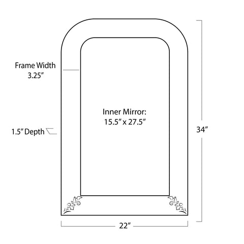 Sasha Powder Room Mirror