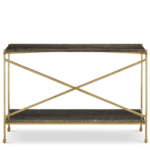 Leif Gold Console Table
