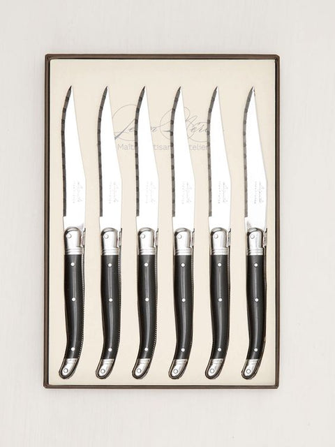 Laguiole Knives Set, Black
