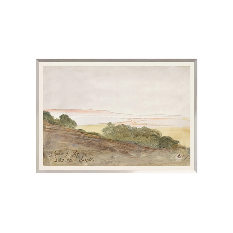 Edward Lear, Watercolour Landscape