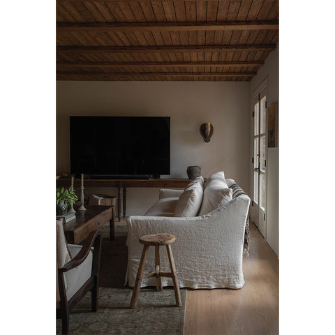 White 85” Moreau Slipcovered Sofa