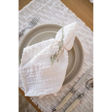 Amora Napkins, White