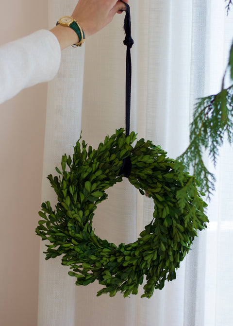 Preserved Boxwood Wreath 12”