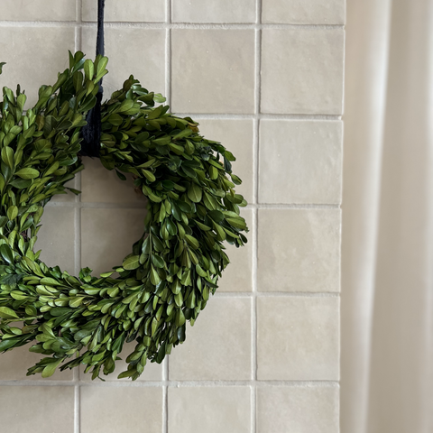 Preserved Boxwood Wreath 12”