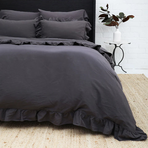 Rustic Heavy Linen Bed Cover/Blanket - Raw Edge – Miss Molly Eco Lux