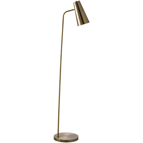 Tanner Floor Lamp, Brass Polished