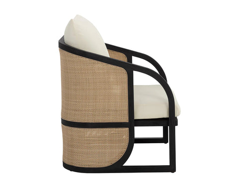 Saint Tropez Lounge Chair, Charcoal