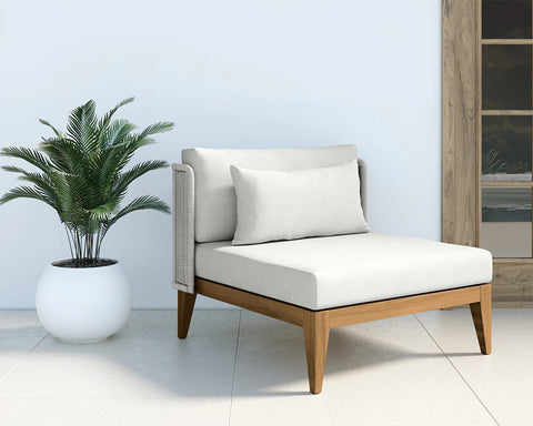 Palma Armless Chair, Natural