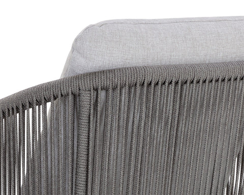 Monaco Outdoor Armchair, Warm Grey