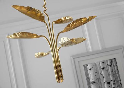 Dumaine Medium Pierced Leaf Chandelier