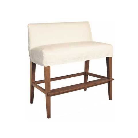 Sophie Slipcover Dual Seat Counter Bench