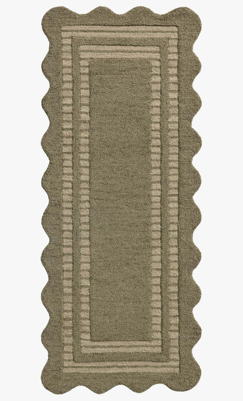 Chris Loves Julia x Loloi, Scottie  Olive / Pebble Rug