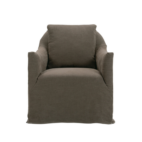 Prairie Slipcovered Swivel Chair