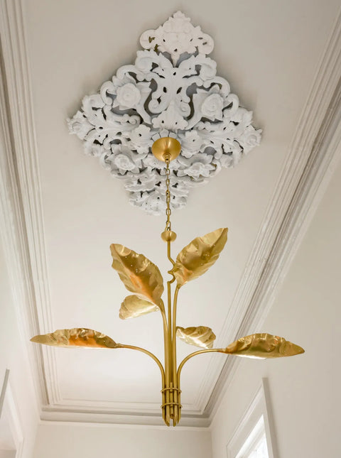 Dumaine Medium Pierced Leaf Chandelier