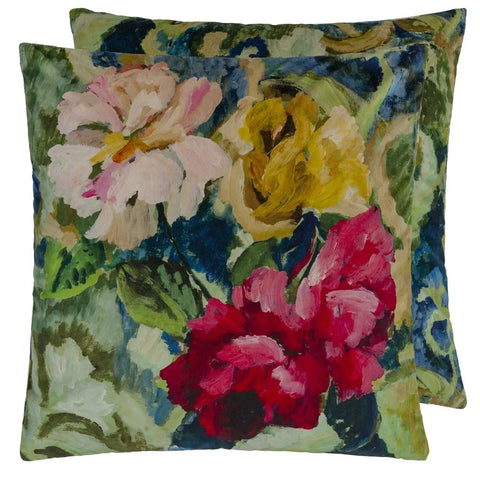 Roses and Peony Pillow