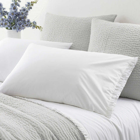 Petite White Ruffle Pillow Cases