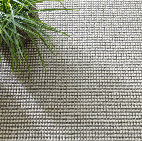 Pixel Grey Woven Sisal/Wool Rug