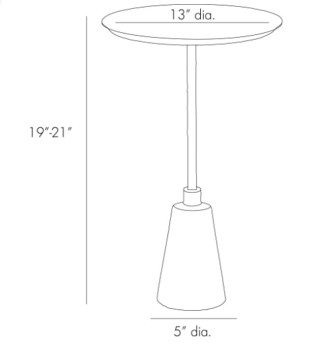 Amber Side Table Dimensions