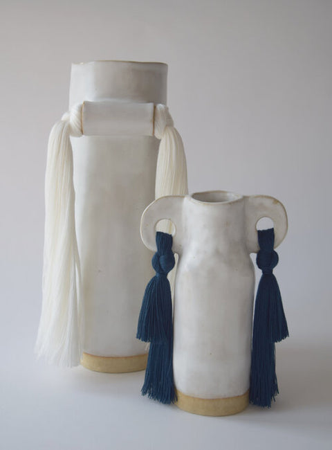 Aries White Vase 