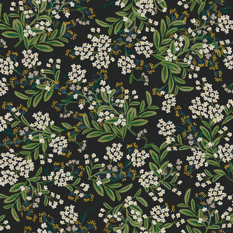 Wildflower Wallpaper, Black