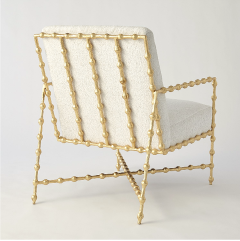 Reign Chair, Gold Leaf
