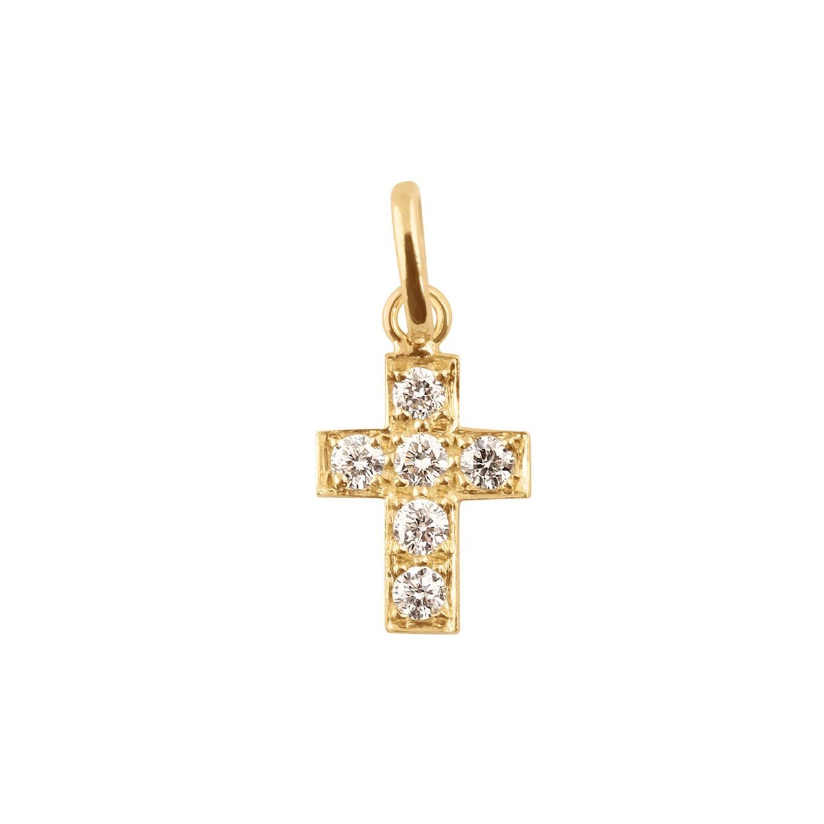 GigiCLOZEAU Diamond Cross Pendant – Accents for Living